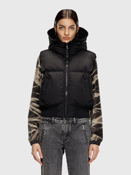W-PEYT-SSL-NEW-P1 down vest with hood