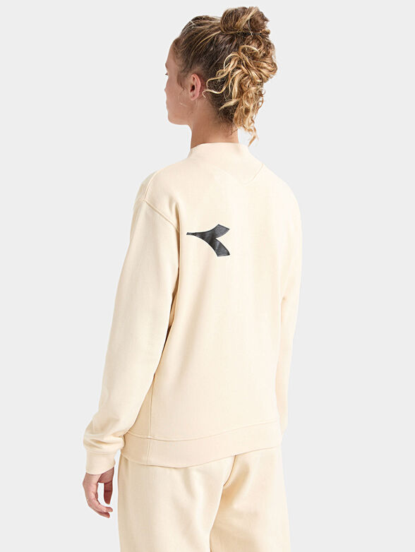 MANIFESTO cotton beige sweatshirt - 2