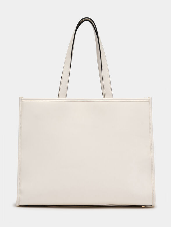 Black shopper bag with intertwined texture - 2