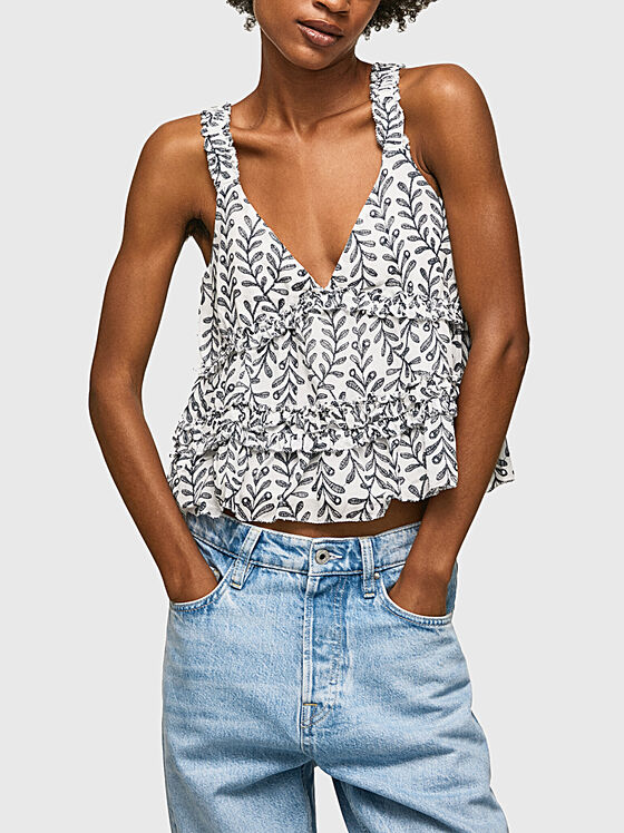 Top PAITON cu imprimeu floral - 1