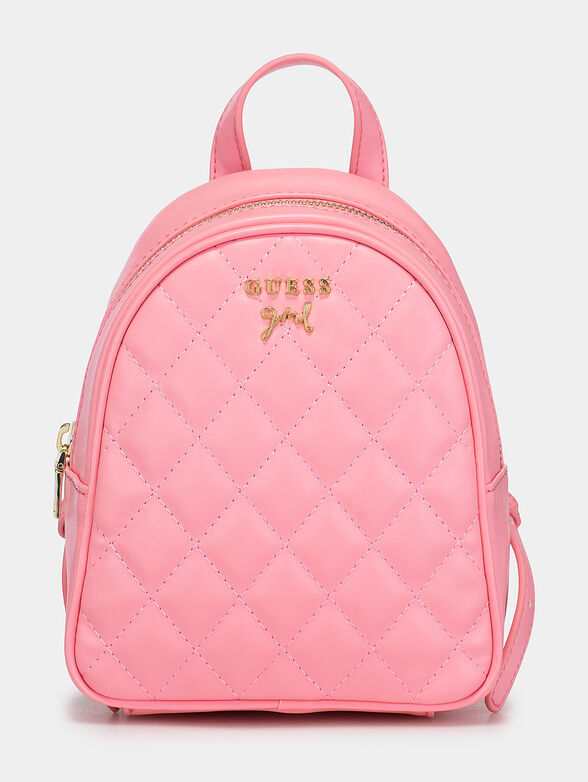 NOVA small pink backpack with quilted effect - 1