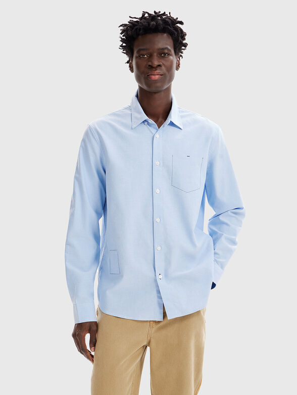Cotton shirt with pocket  - 1