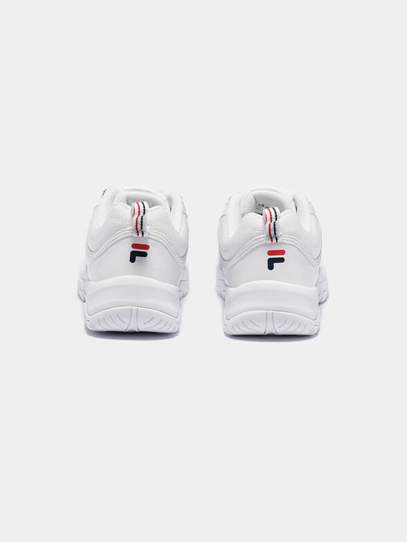 STRADA F White sneakers with glossy finish - 4