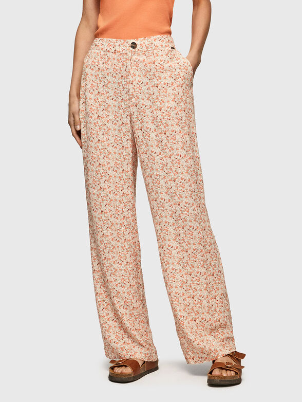 ARLETTE trousers with floral print - 1