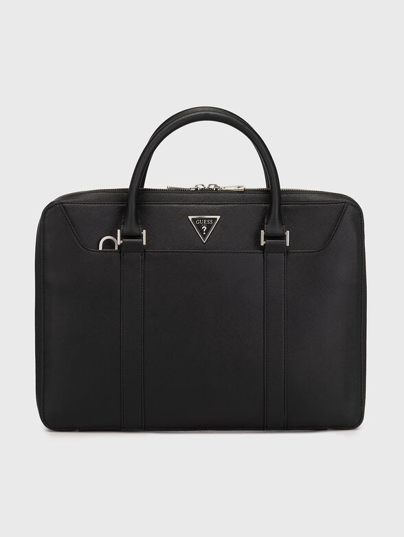 Saffiano effect laptop bag - 1
