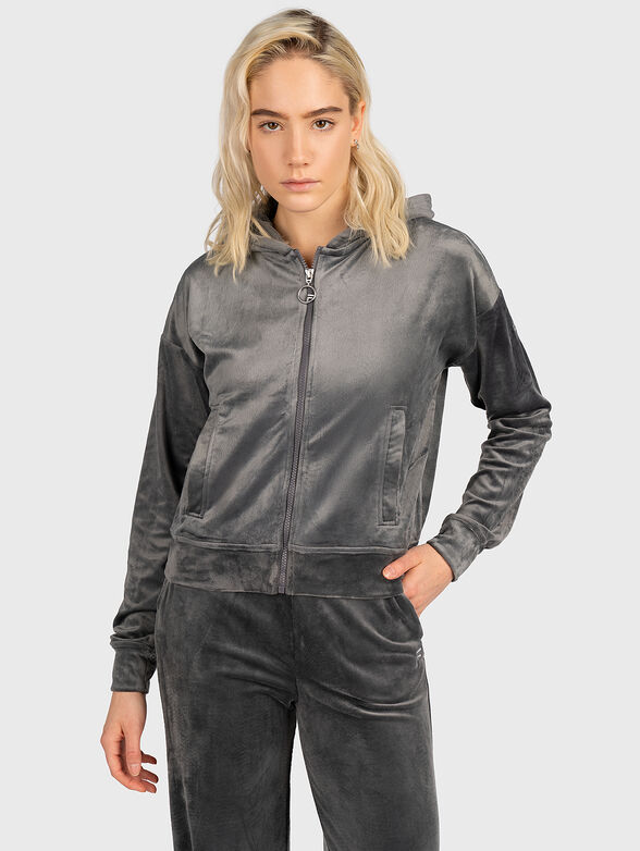 CUDREFIN grey sweatshirt with zip - 1
