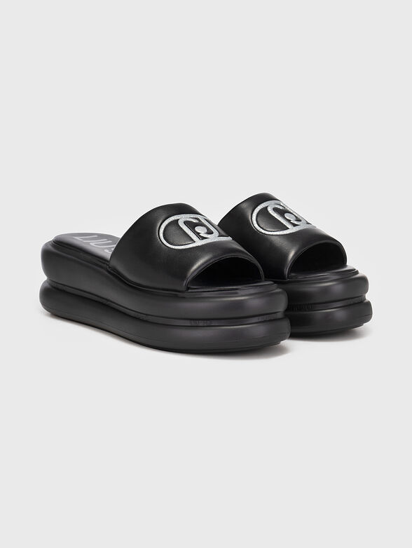 ARIA 04 slippers with contrasting logo - 2