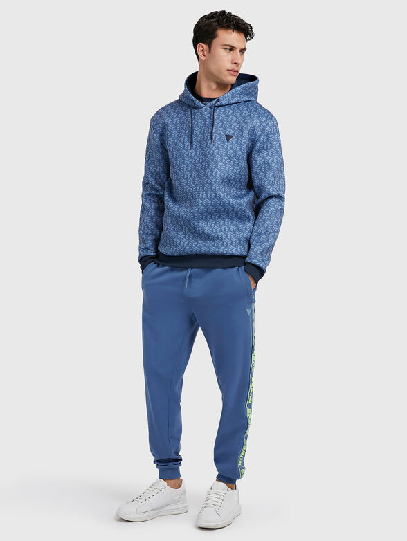 COLIN hooded sweatshirt with monogram print - 2