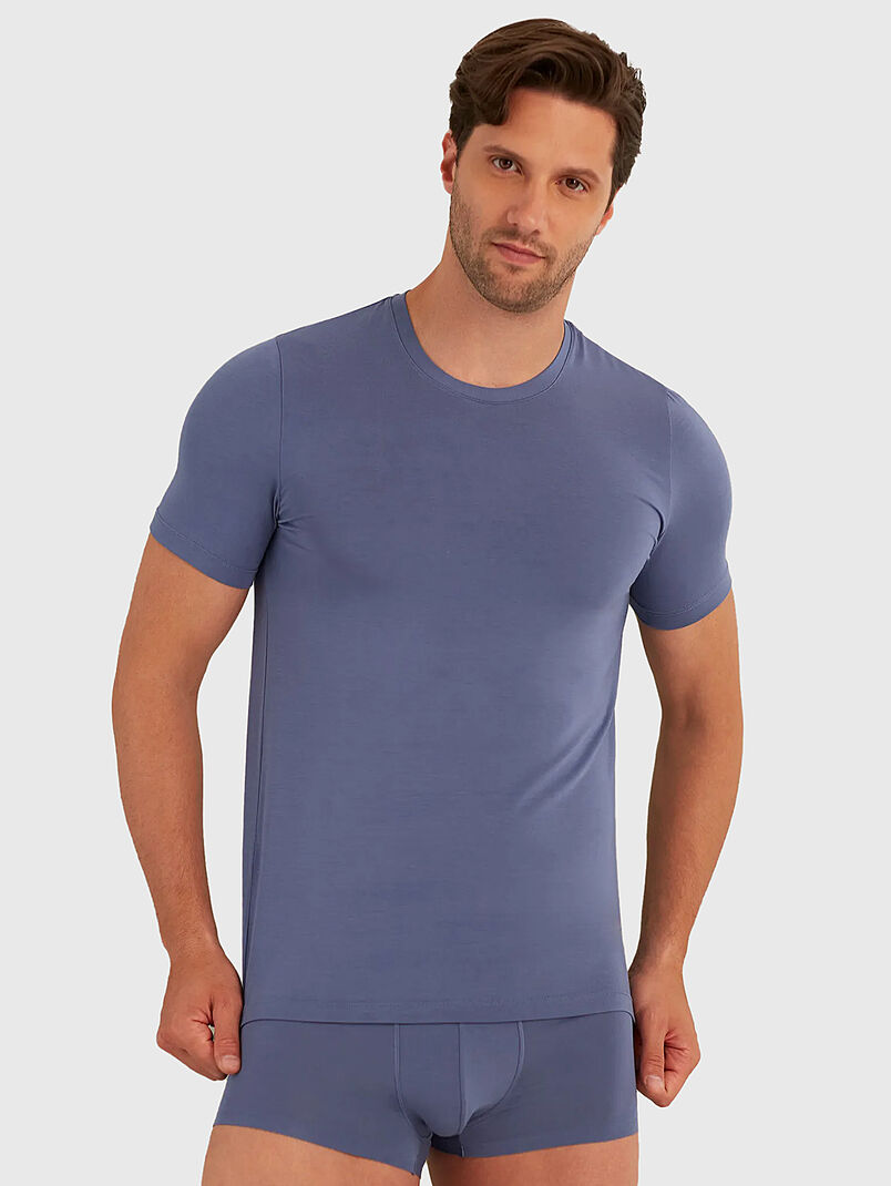 BASIC MODAL black T-shirt - 3