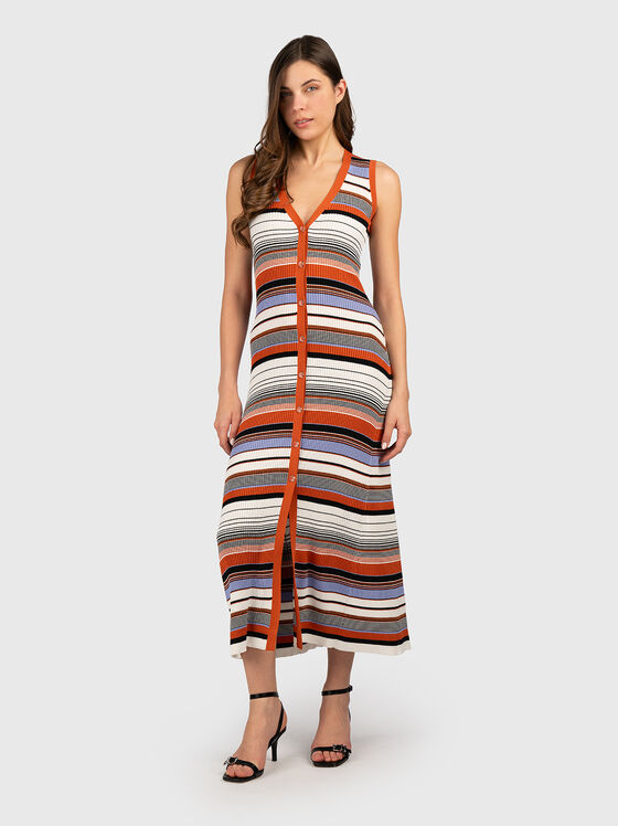 Rochie midi cu nasturi - 1