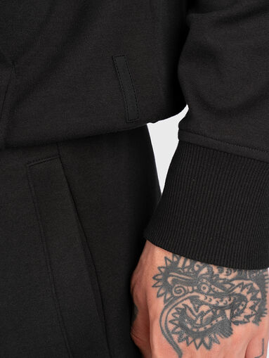 Hooded sweatshirt with logo print - 4