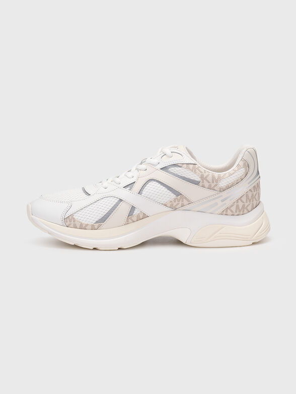 LEO leather and textile sneakers - 4