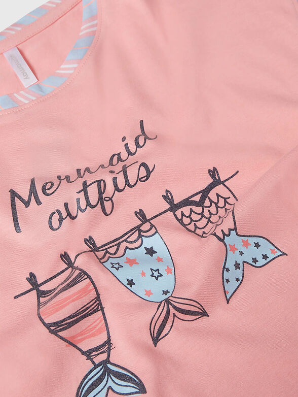 MERMAIDS two-pieces pyjamas with contrasting print - 2