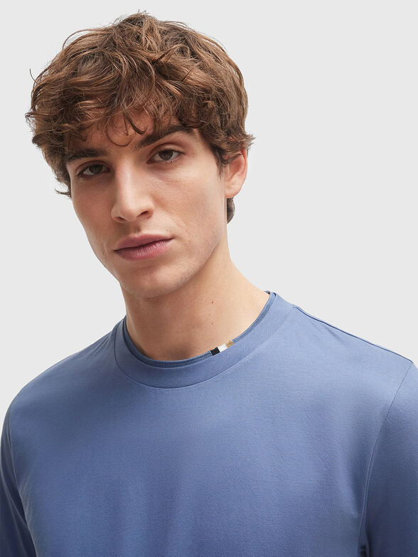 TIBURT blue cotton T-shirt - 4