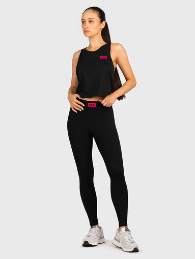 BAYONNE 7/8 black sports leggings - 5
