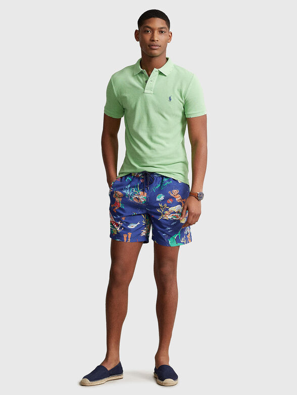 Beach shorts with multicolour print - 4