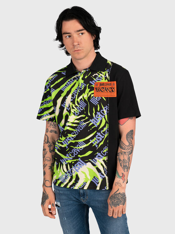 Polo-shirt with accent print - 1
