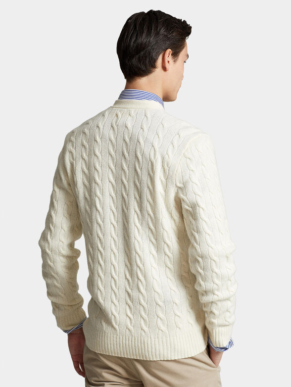 Knitted cardigan from wool blend - 2