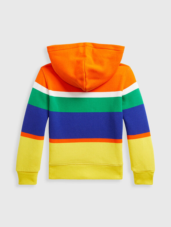 Hooded sweatshirt with multicolour print - 2