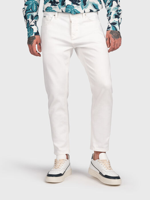 ARGON cropped jeans in white