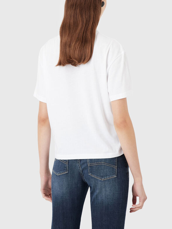 Cotton T-shirt with logo print - 3