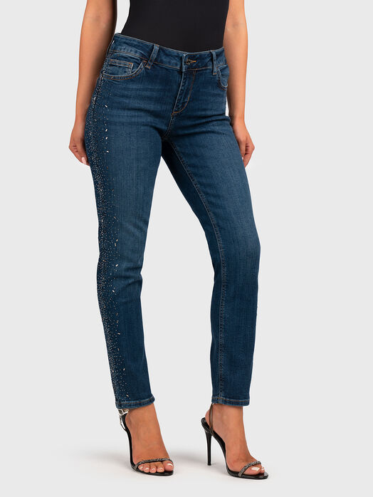 Jeans with rhinestones