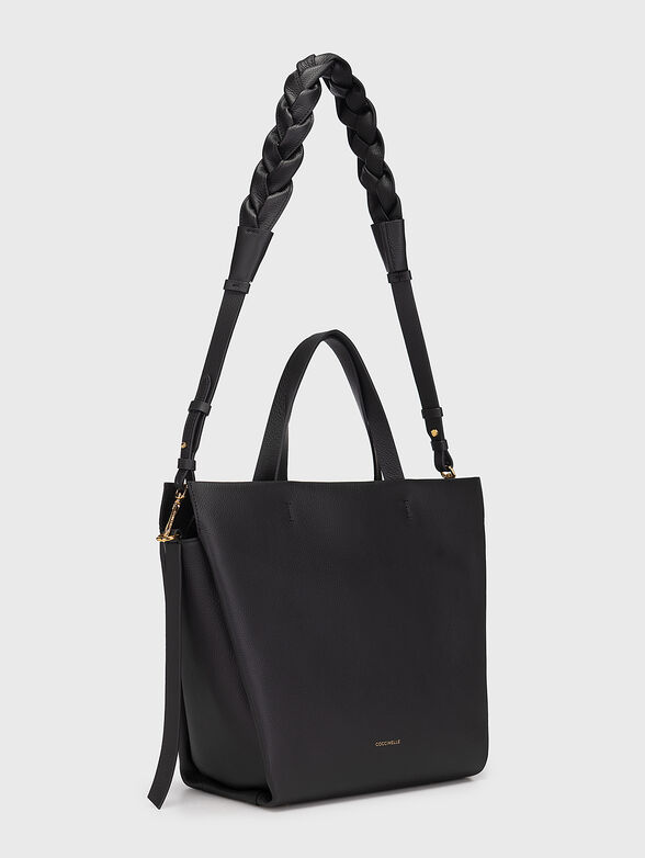 Leather bag with grainy texture - 2