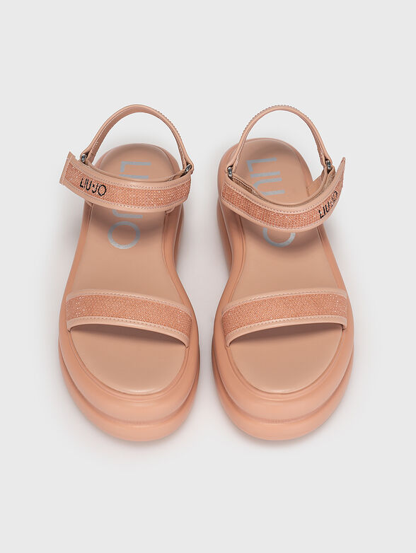 ARIA 03 sandals with appliqué rhinestones - 6
