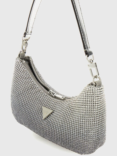 ZALINA rhinestone mini shoulder bag - 5