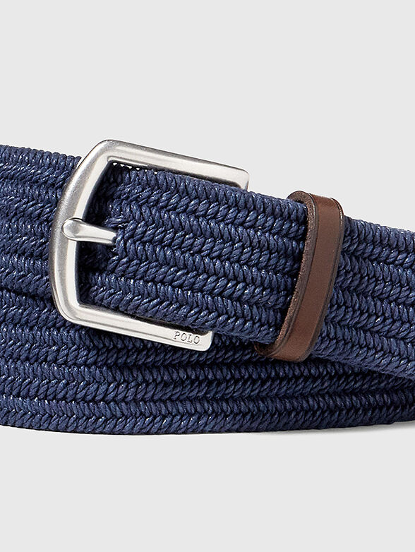 Knitted belt with leather details - 2