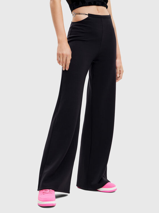 SNOW black flared trousers - 1