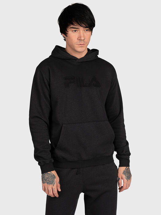 BISHKEK sweatshirt with logo element and hood