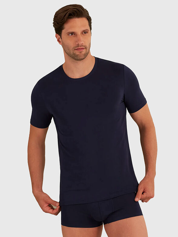 BASIC MODAL black T-shirt - 1