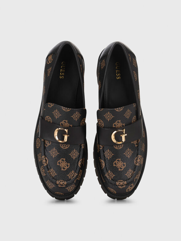 WANYE loafers with metal logo detail - 6