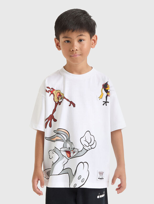 White T-shirt with  print - 1