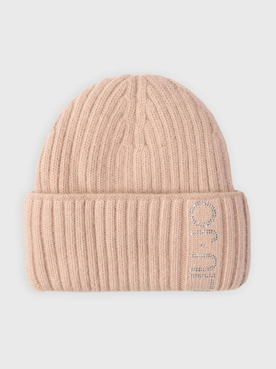 Wool blend hat with logo  - 1