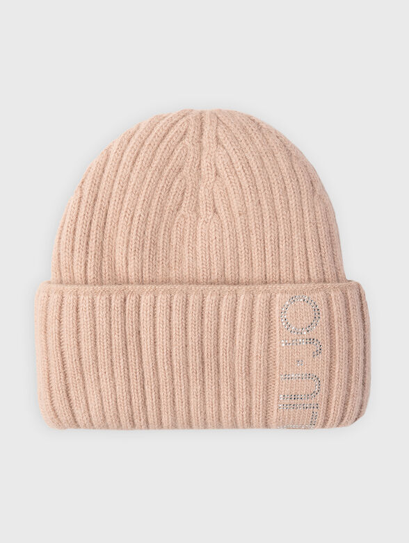 Wool blend hat with logo  - 1