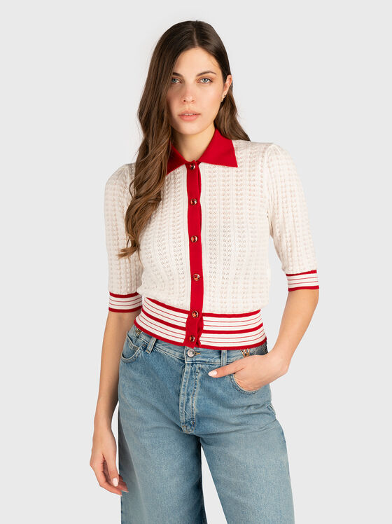 Cardigan tricotat cu nasturi - 1