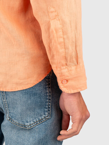 Long sleeved linen shirt - 5