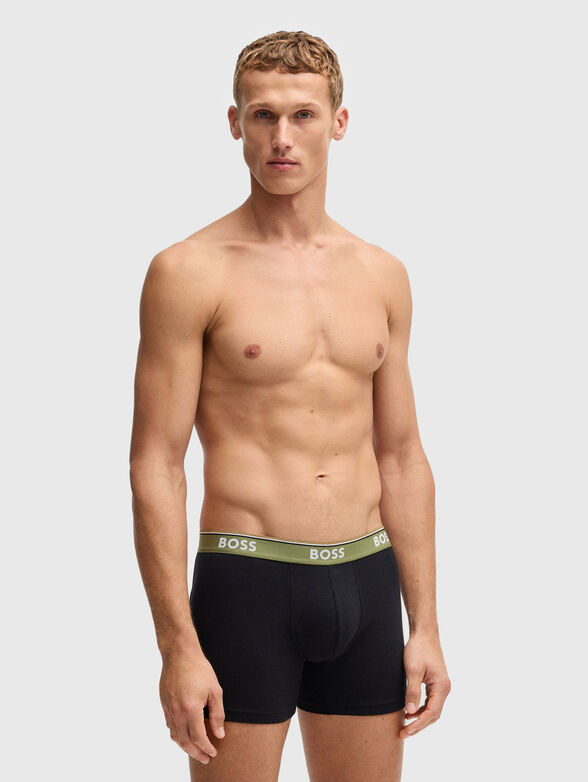 Set of three cotton boxers with logo - 6