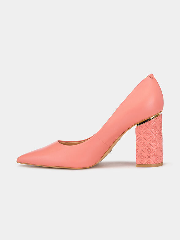 PIALY black leather heeled shoes - 4