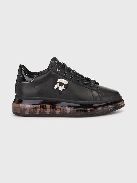 Adidași din piele KAPRI KUSHION negri - 1