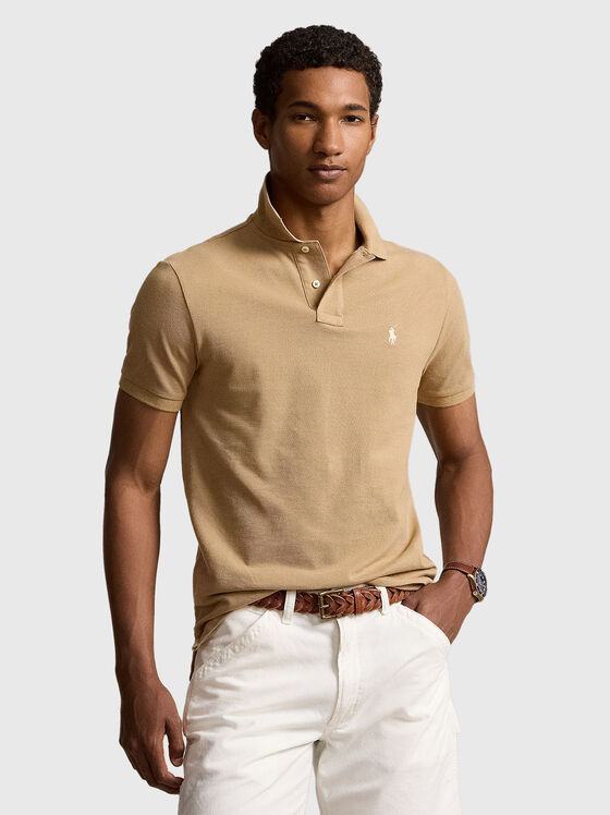 Tricou polo din bumbac cu logo - 1