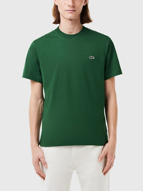 Beige cotton T-shirt  - 1