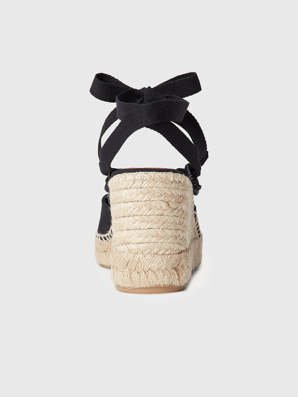 Black espadrilles on platform - 3