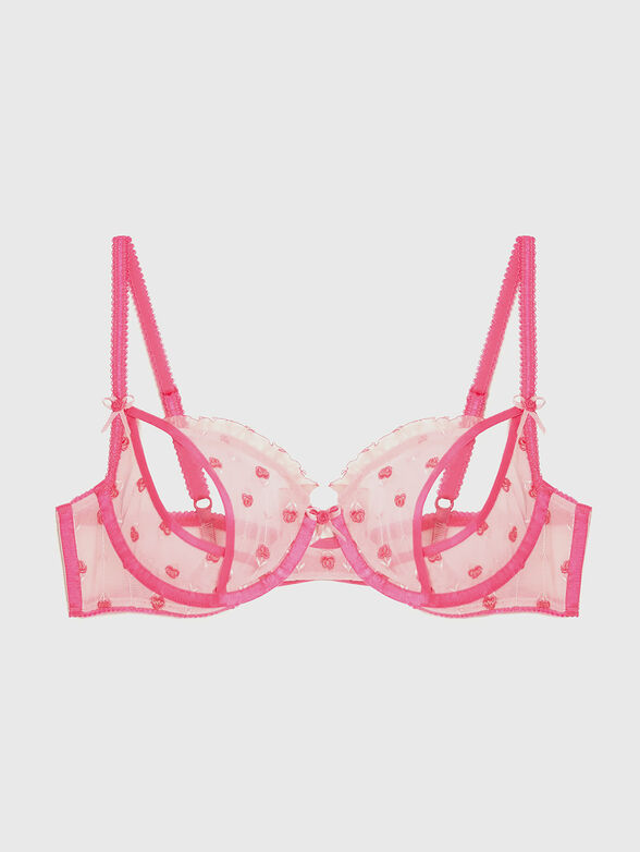 LADY LOVE II balconette bra with floral embroidery - 4