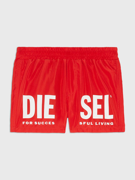 Pantaloni scurți de plajă MEGGYB cu detaliu logo - 1