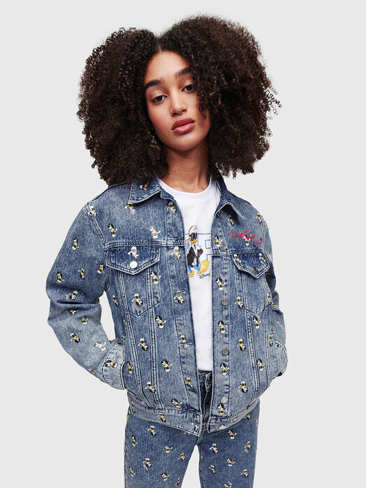 KLxDISNEY denim jacket with monogram print