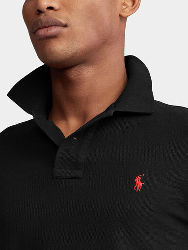 Cotton Polo shirt with long sleeves - 4