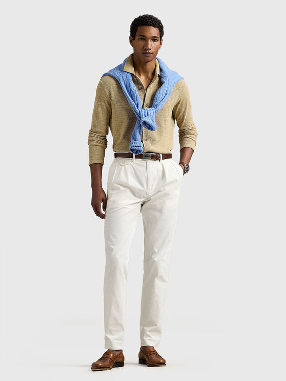 Textured cotton and linen shirt - 2
